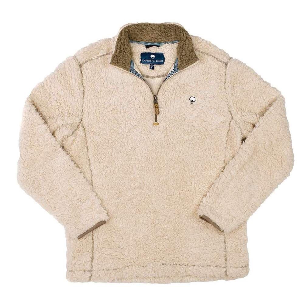 Southern Shirt Company Sherpa Pullover Oyster Gray